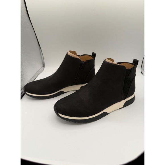 Aerosoles Black Ankle Chelsea Sneaker Boots Side Zip Women's - Picture 5 of 11